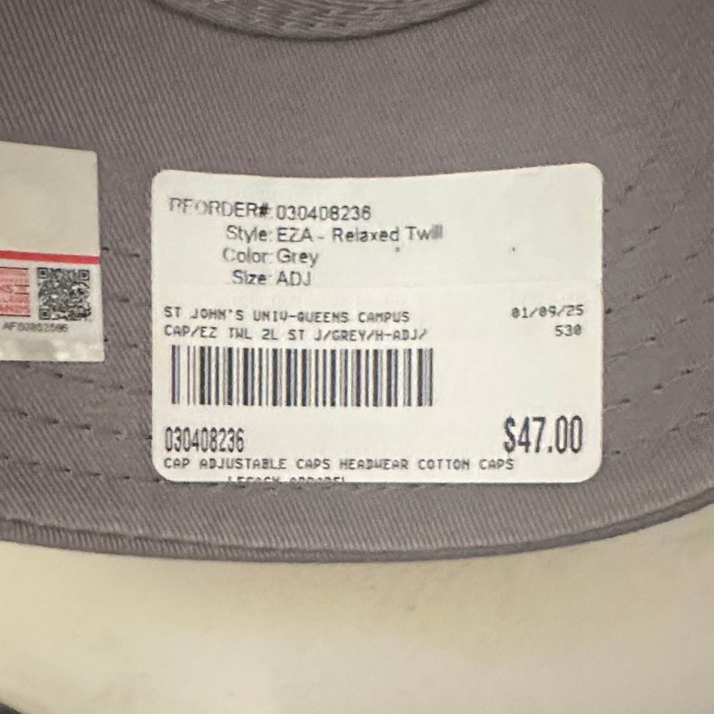 Legacy Gray Cap with Red Logo - Picture 4 of 4